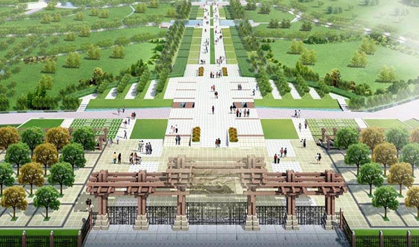 天津市東華林公墓全景