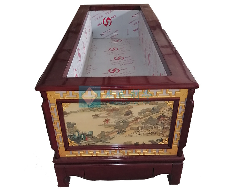 實木水晶棺